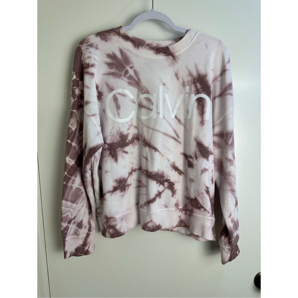 Calvin Klein performance sz L pink tie dye sweatshirt